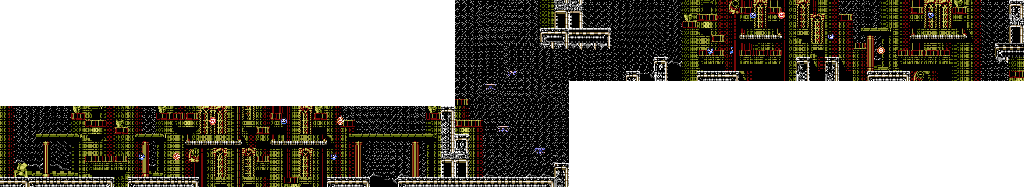 Thumbnail for a map of Ninja Gaiden - Episode III: The Ancient Ship Of Doom Act V - Scene 1 for the SNES game Ninja Gaiden Trilogy.