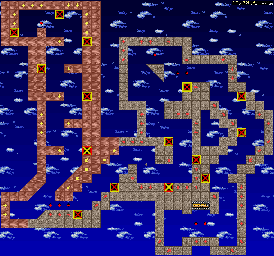 Thumbnail for a map of Round 02 - Training 3: Celestial Steps for the SNES game On The Ball.
