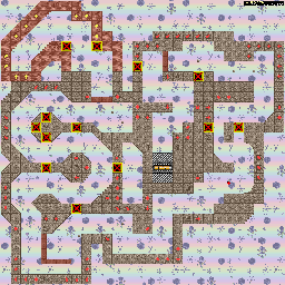 Thumbnail for a map of Round 04 - Training 5: Mole Dwelling for the SNES game On The Ball.