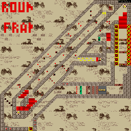 Thumbnail for a map of Round 61 - Expert 5: France GP for the SNES game On The Ball.