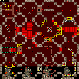 Thumbnail for a map of Round 77 - Beginner 2: The Dungeon for the SNES game On The Ball.