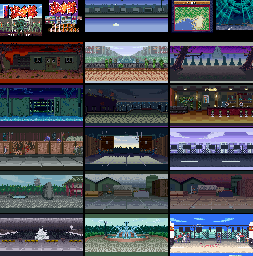 Thumbnail for a map of Maps for the SNES game Osu!! Karate Bu.