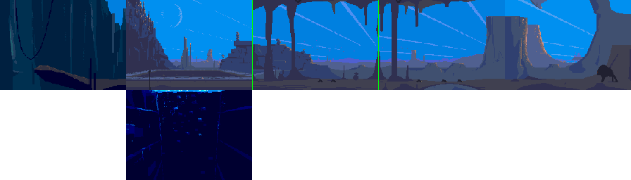 Thumbnail for a map of Part 1 for the SNES game Out Of This World.