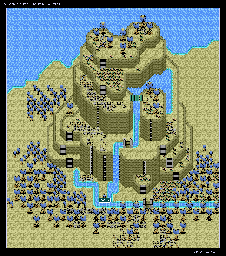 Thumbnail for a map of Denebra Mountain for the SNES game Paladin's Quest.