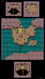 Thumbnail for a map of Island Of Daphne for the SNES game Paladin's Quest.