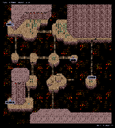 Thumbnail for a map of Kaiyowa Cave for the SNES game Paladin's Quest.