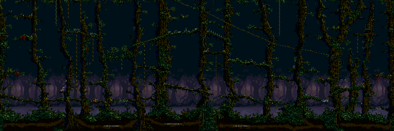 Thumbnail for a map of Ceiba Jungle for the SNES game Pitfall: The Mayan Adventure.