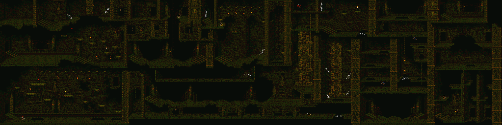 Thumbnail for a map of Copan Temple for the SNES game Pitfall: The Mayan Adventure.