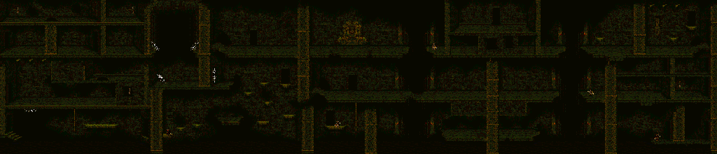Thumbnail for a map of Temple Of Tikal for the SNES game Pitfall: The Mayan Adventure.
