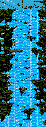 Thumbnail for a map of Xibalba Falls for the SNES game Pitfall: The Mayan Adventure.