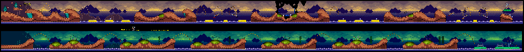 Thumbnail for a map of Akrillic Crashing Rocks for the SNES game Plok!.