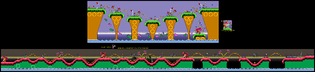 Thumbnail for a map of Cotton Island Columns for the SNES game Plok!.