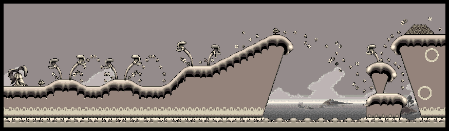 Thumbnail for a map of Legacy Island Fool's Gap for the SNES game Plok!.