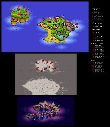 Thumbnail for a map of Overworld for the SNES game Plok!.