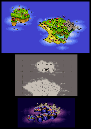 Thumbnail for a map of Overworld (Unmarked) for the SNES game Plok!.