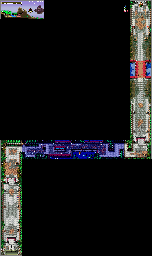 Thumbnail for a map of Stage 1: Haunted Shrine for the SNES game Pocky & Rocky.
