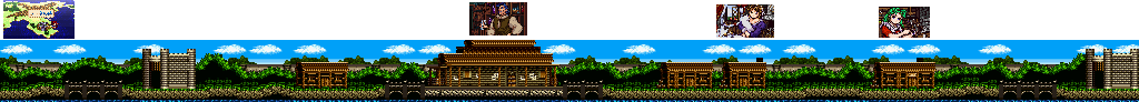 Thumbnail for a map of Main Town for the SNES game Popful Mail.