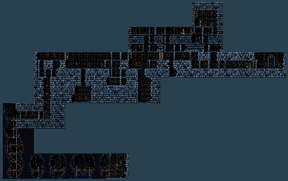 Thumbnail for a map of Level 01 for the SNES game Prince Of Persia.
