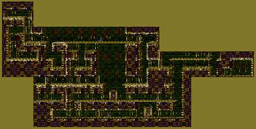 Thumbnail for a map of Level 14 for the SNES game Prince Of Persia.