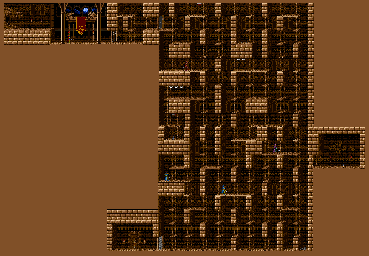 Thumbnail for a map of Level 16 for the SNES game Prince Of Persia.