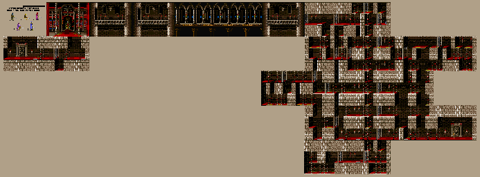Thumbnail for a map of Level 19 for the SNES game Prince Of Persia.