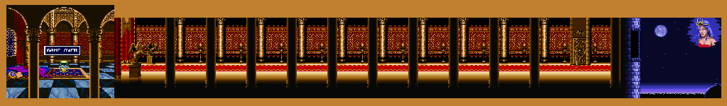 Thumbnail for a map of Level 20 (Too Late) for the SNES game Prince Of Persia.