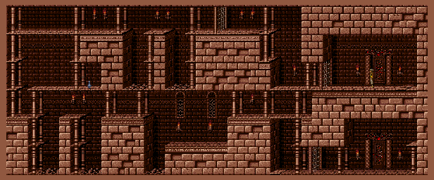 Thumbnail for a map of Training 2 for the SNES game Prince Of Persia.
