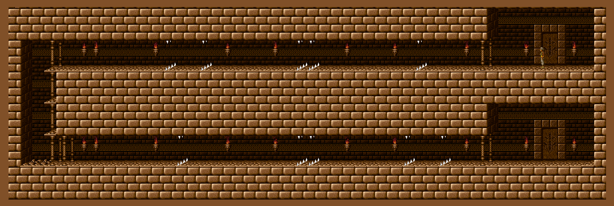 Thumbnail for a map of Training 4 for the SNES game Prince Of Persia.