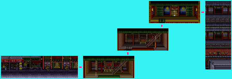 Thumbnail for a map of Mission 3 for the SNES game Return Of Double Dragon.