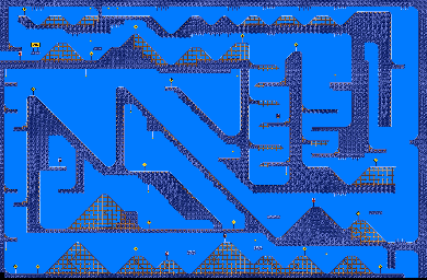 Thumbnail for a map of "Hopalong Casualty" 4-2 (Unmarked) for the SNES game Road Runner's Death Valley Rally.