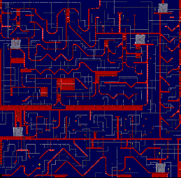 Thumbnail for a map of "Quantum Beep" 5-3 (Unmarked) for the SNES game Road Runner's Death Valley Rally.