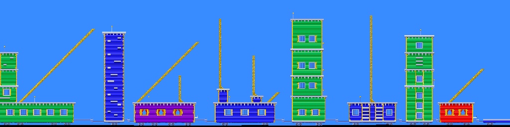 Thumbnail for a map of "Train Runnery" 3-3 (Unmarked) for the SNES game Road Runner's Death Valley Rally.