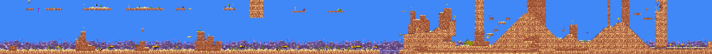 Thumbnail for a map of "Zippity Splat" 1-1 for the SNES game Road Runner's Death Valley Rally.