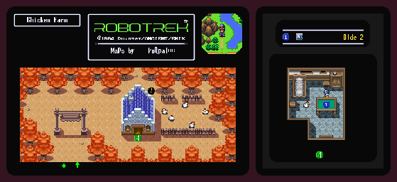 Thumbnail for a map of Chicken Farm for the SNES game Robotrek.