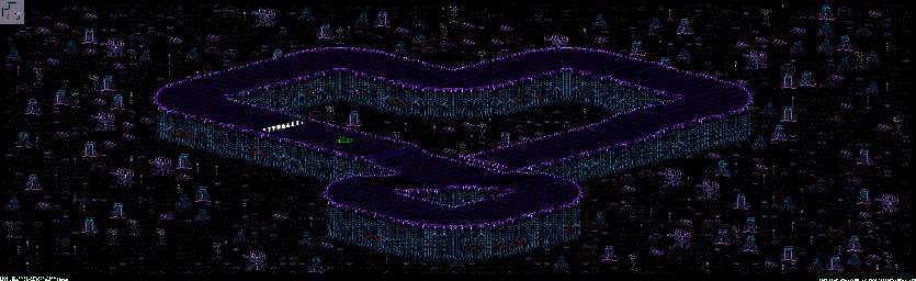 Thumbnail for a map of Drakonis - Divisions B & A Track 4 for the SNES game Rock N' Roll Racing.