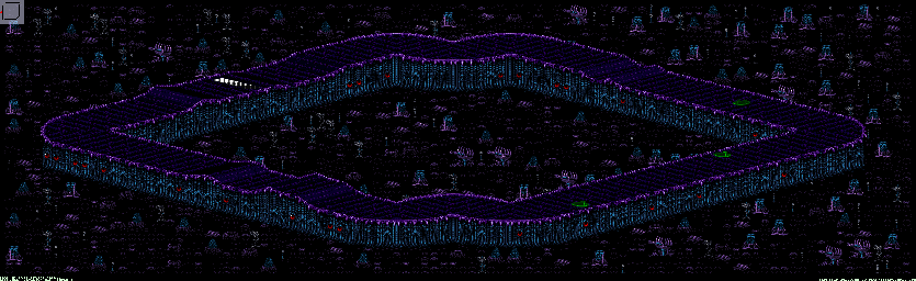 Thumbnail for a map of Drakonis - Divisions B & A Track 5 for the SNES game Rock N' Roll Racing.