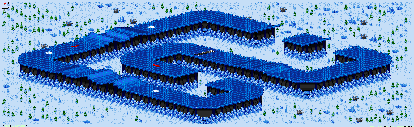 Thumbnail for a map of Nho - Divisions B & A Track 5 for the SNES game Rock N' Roll Racing.