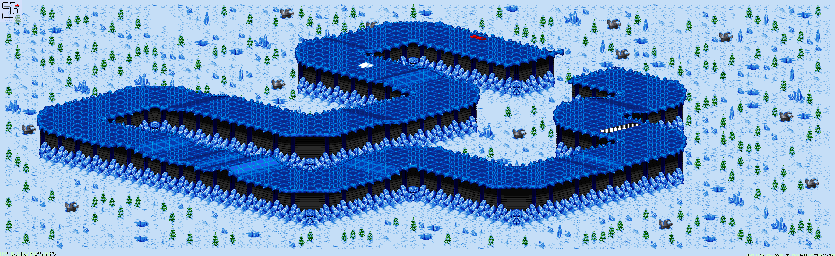 Thumbnail for a map of Nho - Divisions B & A Track 7 for the SNES game Rock N' Roll Racing.