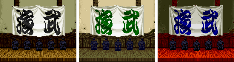 Thumbnail for a map of Bonus Areas for the SNES game Samurai Shodown.