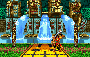 Thumbnail for a map of Greenvale, Ixipalotal (Tam Tam) (Animated) for the SNES game Samurai Shodown.