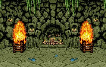 Thumbnail for a map of Onigami Isle, Japan (Animated) for the SNES game Samurai Shodown.