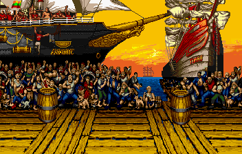 Thumbnail for a map of San Francisco, U.S.A. (Animated) for the SNES game Samurai Shodown.