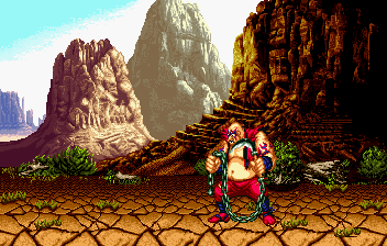 Thumbnail for a map of Texas, U.S.A. (Earthquake) (Animated) for the SNES game Samurai Shodown.