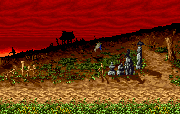 Thumbnail for a map of Yamagata, Japan (Animated) for the SNES game Samurai Shodown.