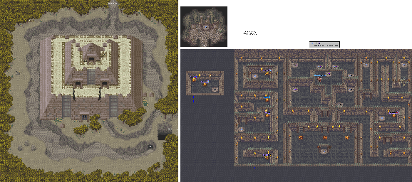 Thumbnail for a map of Nobilia Great Pyramid (No Water) for the SNES game Secret Of Evermore.
