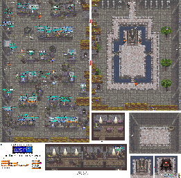 Thumbnail for a map of Nobilia Marketplace & Square for the SNES game Secret Of Evermore.
