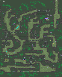 Thumbnail for a map of Prehistoria Eastern Swamp for the SNES game Secret Of Evermore.