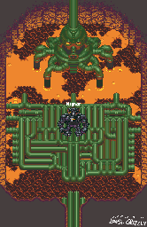 Thumbnail for a map of Prehistoria Volcano - Boss for the SNES game Secret Of Evermore.