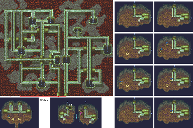 Thumbnail for a map of Prehistoria Volcano - Sewers for the SNES game Secret Of Evermore.