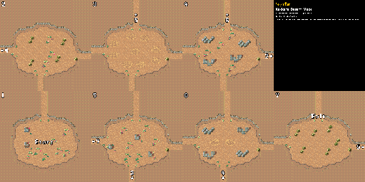 Thumbnail for a map of Kakkara Desert Maze for the SNES game Secret Of Mana.